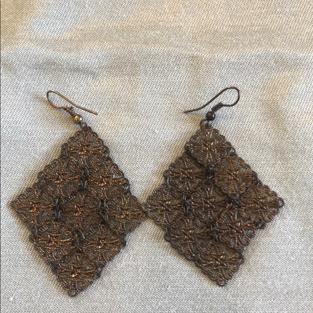 Brown earrings
